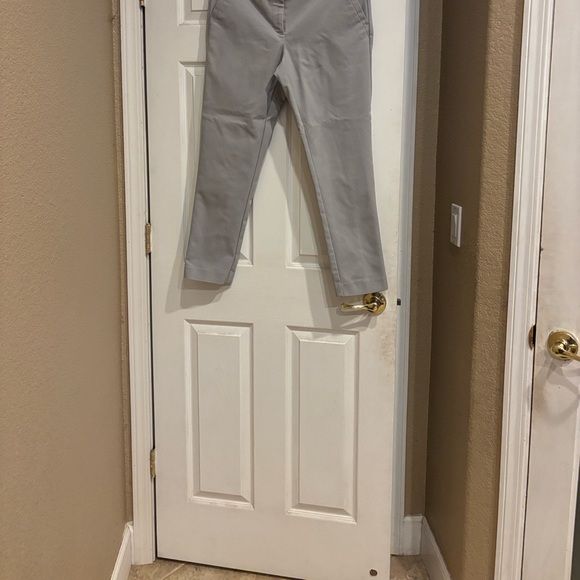 Pants - Gray Chino Pants loft curvy ankle size 8